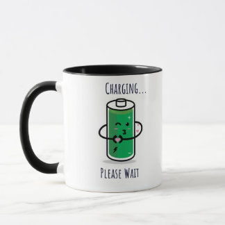Taza Cargando... Por favor, espere - Divertido café Mug