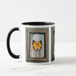 Taza Cargos bordeados de negro café mariposa Mug NV3