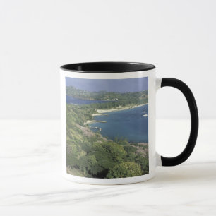 Taza Caribe, Indias Occidentales, Santa Lucía. Vista de