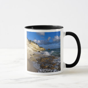 Taza Caribe, St. Martin, acantilados en la playa de Cup