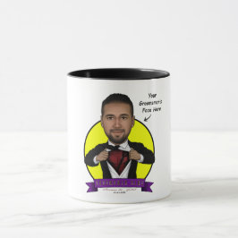 Taza Caricatura de Groomsman/Deadpool