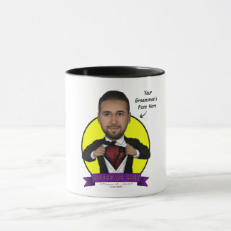 Taza Caricatura de Groomsman/Deadpool