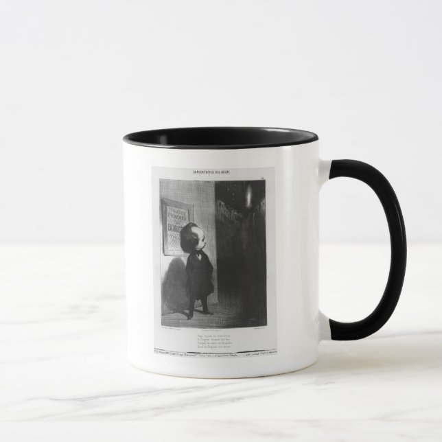 Taza "Caricatures a du jour", caricatura de Victor Hugo (Derecha)