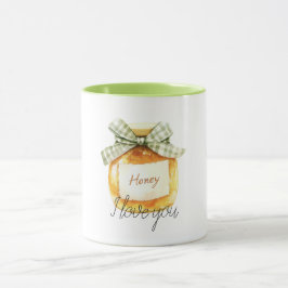 Taza Cariño, te amo Tarro de Miel