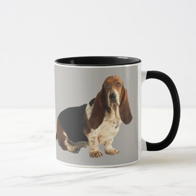 Taza cariñosa de la diversión de Basset Hound (Derecha)
