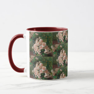 Taza Carl Moll Vintage White Roses