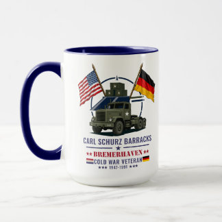 Taza Carl Schurz Barracks Bremerhaven Veterano de la Gu