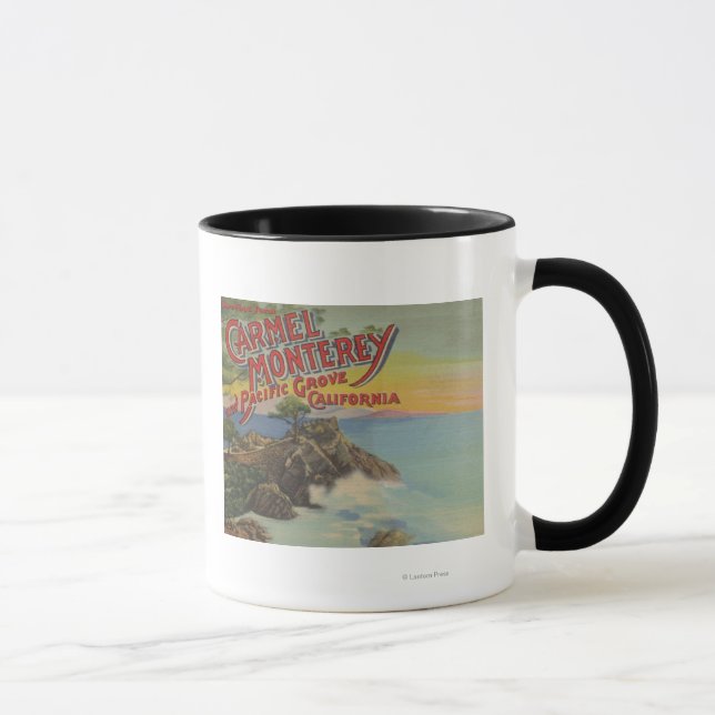 Taza Carmel, Monterey y Pacific Grove, CA - Bienvenidos (Derecha)
