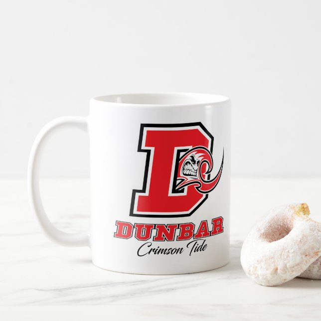Taza carmesí de la marea de Dunbar (Con donut)