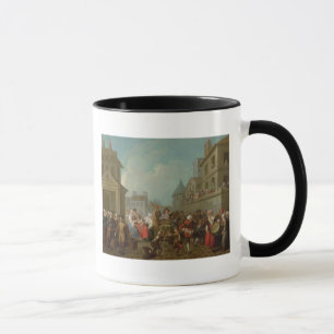 Taza Carnaval de la calle en París, 1757