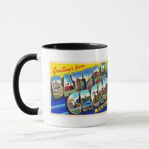 Taza Carne de combate Michigan MI Carta grande postal