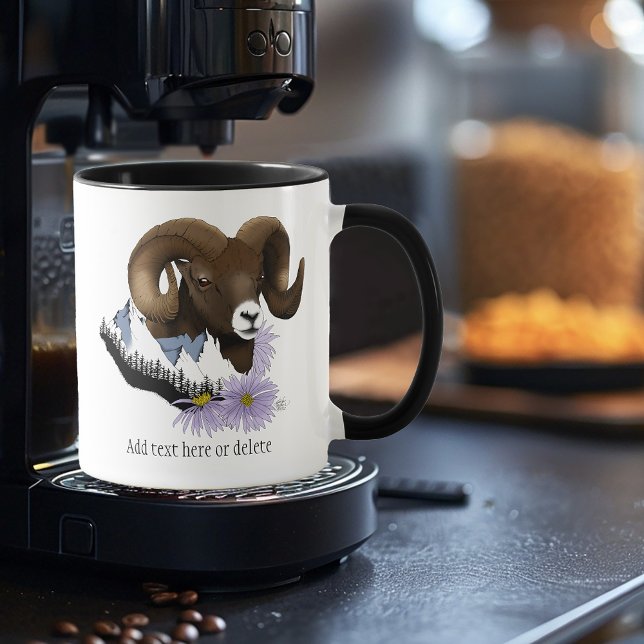 Taza Carnero Majestuoso Bighorn Marrón Oveja Montaña Ve (Subido por el creador)