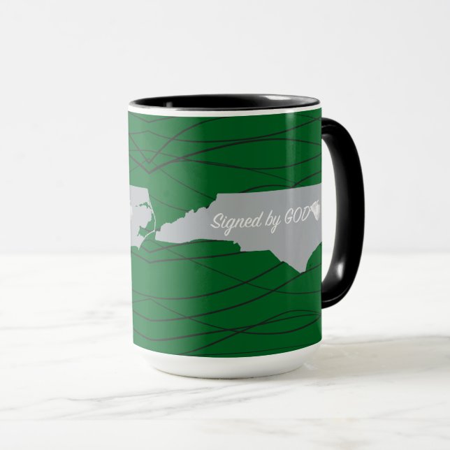 Taza Carolina del Norte firmada por Dios (Anverso derecho)