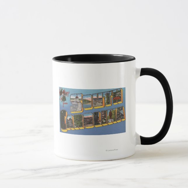 Taza Carolina del Sur - Escenas de letras grandes (Derecha)