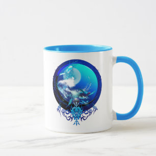 TAZA CARRERA DE TORTUGAS MARINAS LUNA AZUL