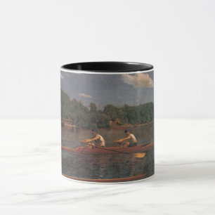Taza Carrera en barco en el río