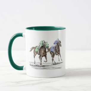 Taza Carreras de caballos tosados