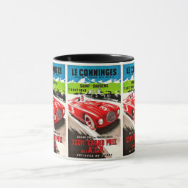 Taza Carreras Vintage: Auto carrera deportiva