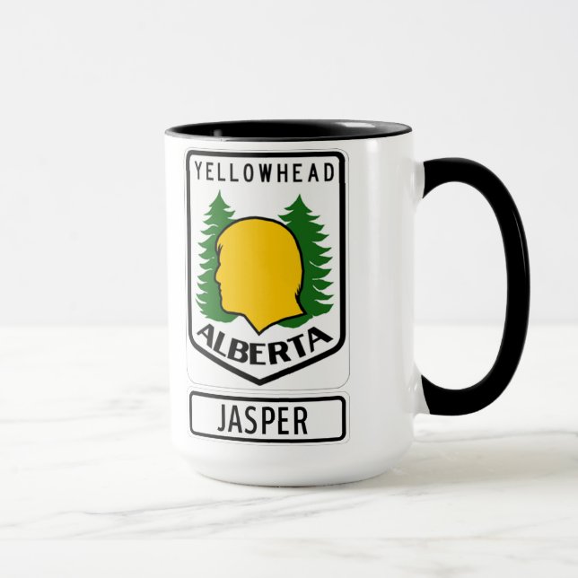 Taza Carretera de Yellowhead - jaspe, Alberta (Derecha)