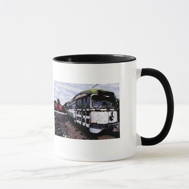 Taza Carretilla verde vieja (Derecha)