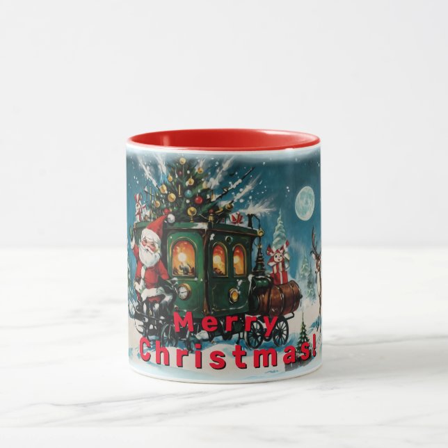 Taza Carriaje de navidades - Vagón de envío de Santa Cl (Centro)