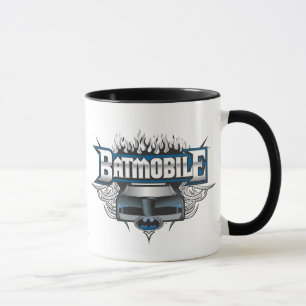 Taza Carro Batman y llamas