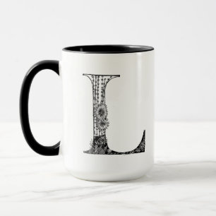 Taza Carta botánica L Mug, arte de Elizabeth Sampson