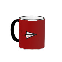 Carta de amor de avión de papel