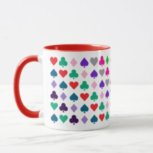 Taza Cartas de juego coloridas y nítidas que se adaptan