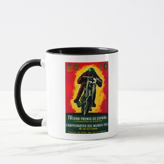 Taza Cartel de Gran Premio de España en Europa (Izquierda)
