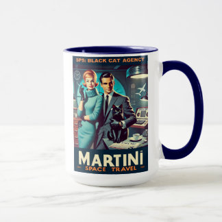 Taza Cartel de viaje espacial Martini SP5: Agencia Blac