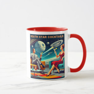 Taza Carteles de viaje espacial Martini Estrella de la 