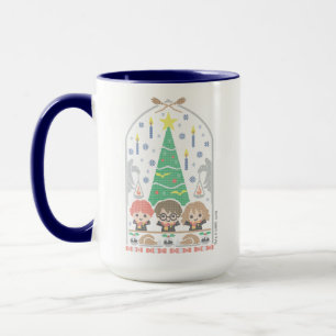 Taza Cartoon Cross-Stitch HOGWARTS™ Fiesta de Navidad