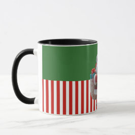 Taza Cartoon Santa Claus Waving Cheerfully