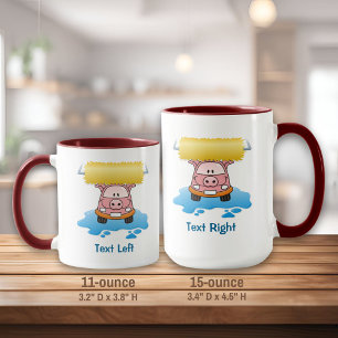 Taza Carwash Pig Coffee Mug