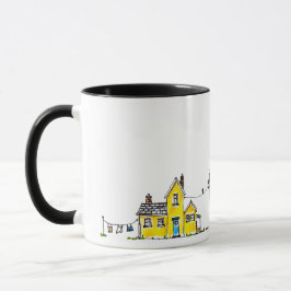 Taza Casa Amarilla Con Lavandería