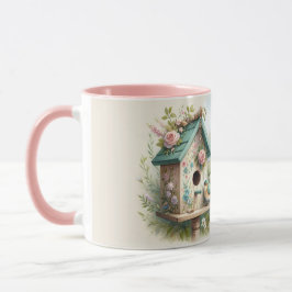 Taza Casa de campo con jardín floral