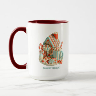 Taza Casa de Dulces 3D Pastel Magia Dulce