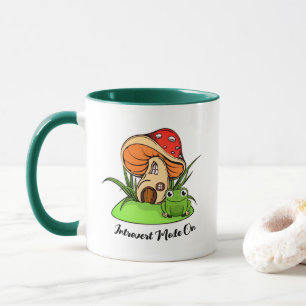 Taza Casa de hadas de ranas y champiñones: Modo Introve