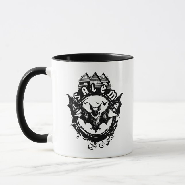 Taza Casa De La Bruja Gótica Y Salem (Izquierda)