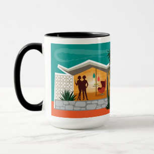 Taza Casa de mediados del siglo XX con techo de placas 
