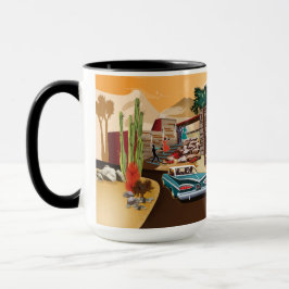 Taza Casa del acantilado del desierto moderno de mediad
