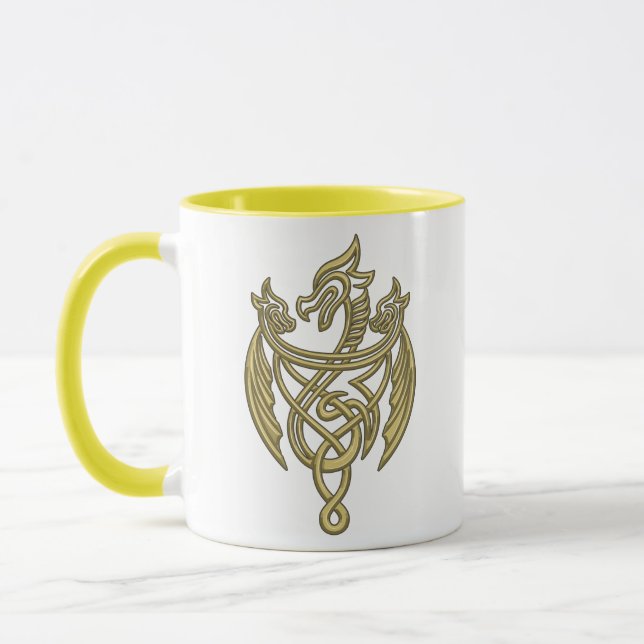 Taza CASA DEL DRAGÓN | Escudo Golden Filigree Dragon (Izquierda)