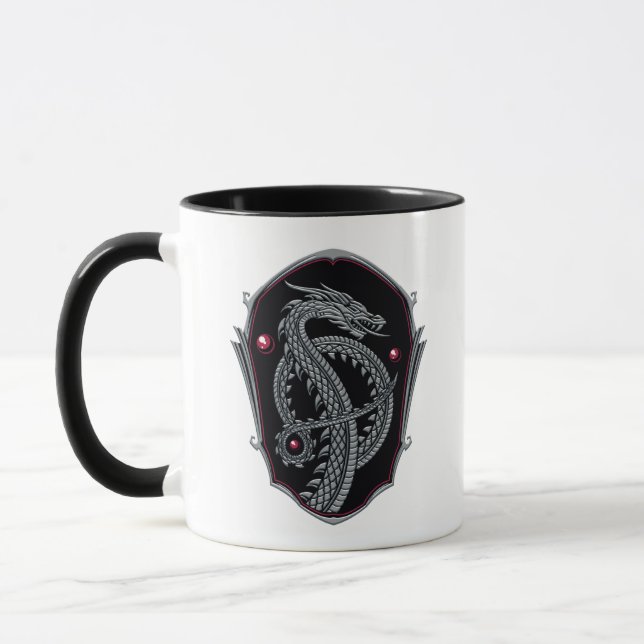 Taza CASA DEL DRAGÓN | Escudo Silver Dragon (Izquierda)