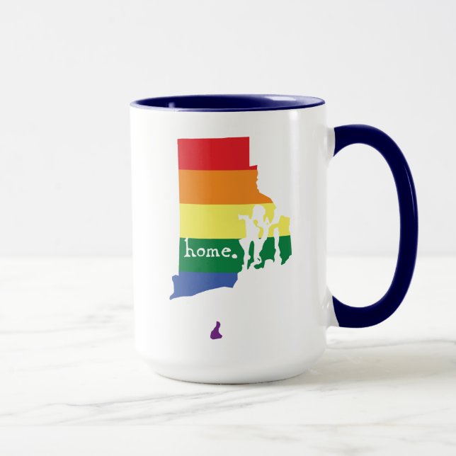 Taza Casa del Orgullo Gay| Isla Rhode (Derecha)