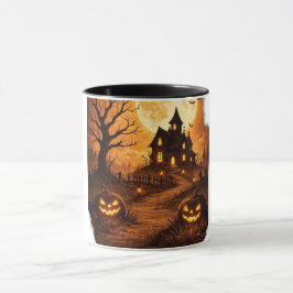 Taza Casa Embrujada de Halloween Espeluznante
