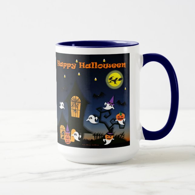 Taza Casa Embrujada Feliz Halloween (Derecha)