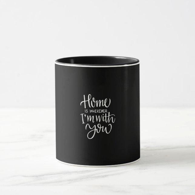 Taza casa está donde esté contigo (Centro)
