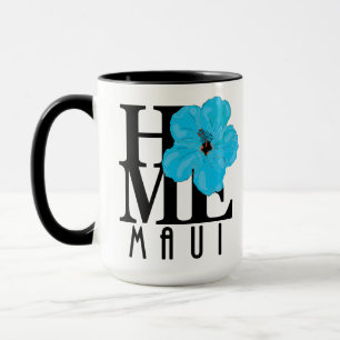Taza CASA Maui Blue Hibiscus 15oz