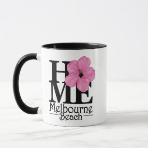 Taza CASA Melbourne Beach Pink Hibiscus 11oz